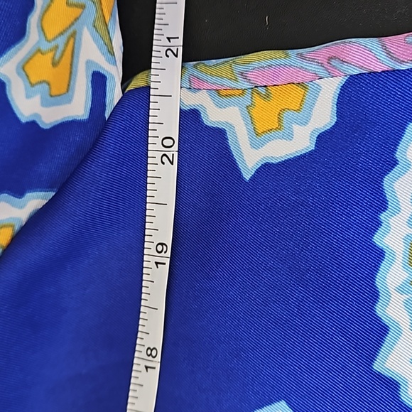 Zara Bohemian Colorful Abstract Button Down Blouse size Lg - Picture 6 of 9